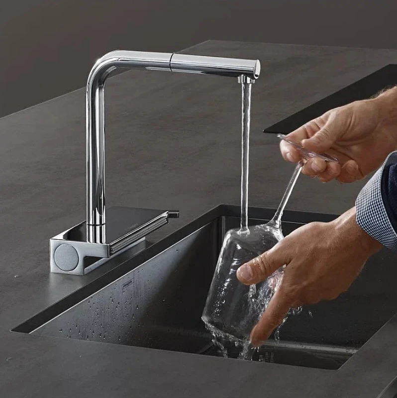 Смеситель для кухни Hansgrohe Aquno Select M81 73830000 Хром латунь
