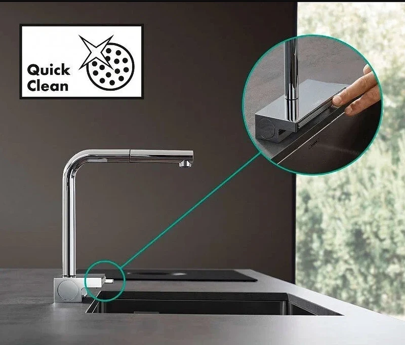 Смеситель для кухни Hansgrohe Aquno Select M81 73830000 Хром латунь