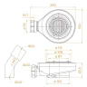 Сифон для душевого трапа RGW Stone Tray 50241120-00