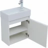 Тумба под раковину Aquanet Nova Lite 50 298853 подвесная Белая глянцевая МДФ / ЛДСП