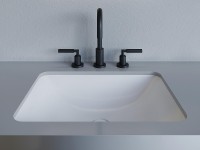 Раковина Salini Marea 55 06 1802206M Белая матовая искусственный камень (литьевой мрамор) встраиваемый
