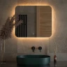 Зеркало Defesto Opti 70x60 DF 2816SH с подсветкой 23W-3000К/Сенсорный выключатель/Теплый белый свет