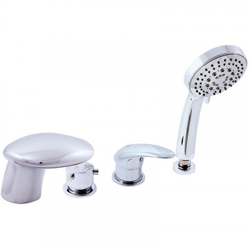 Смеситель на борт ванны Rav Slezak Dunaj D471.5P Хром латунь