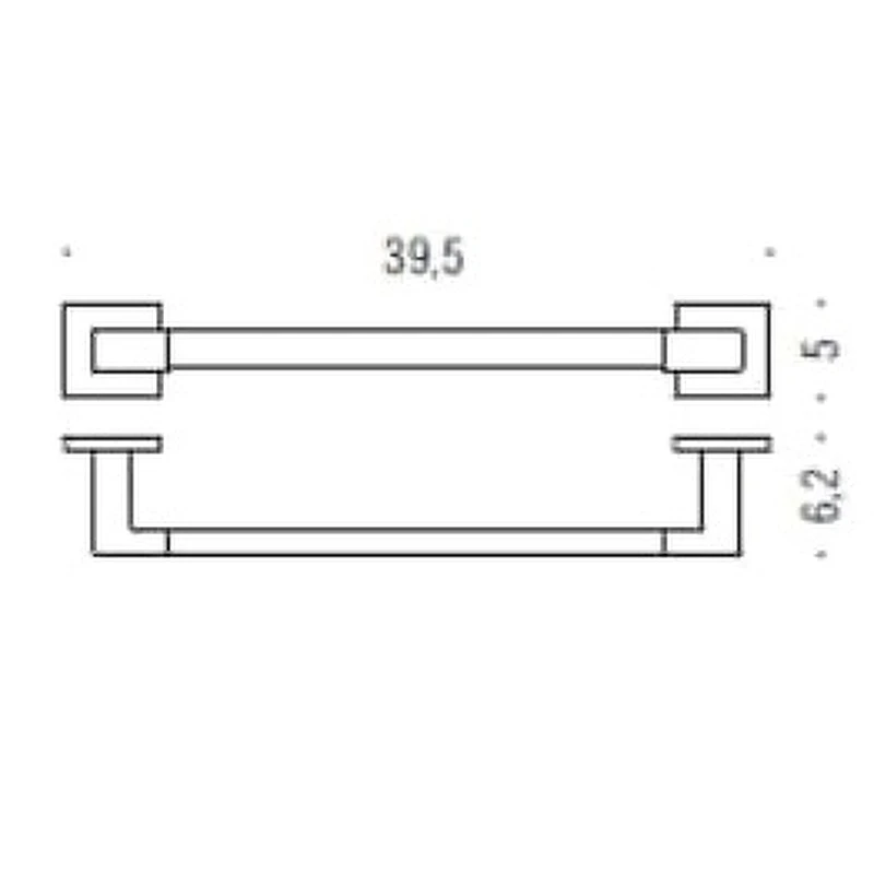 Полотенцедержатель Colombo Design Basic Q B3709.CR Хром