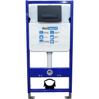 Инсталляция WellWant Standart 50 WWISI111BB для унитаза с Черной матовой клавишей смыва