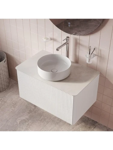 Столешница под раковину Iddis Optima Home 80 OPH80W0i89 цвет Светло-серый бетон