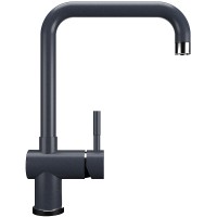 Смеситель для кухни Ulgran Classic U-023-343 Антрацит нержавеющая сталь