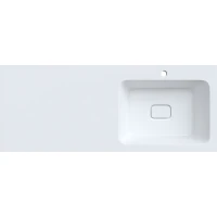 Раковина Iddis Optima Home 120 R 480120Ri28 с местом под стиральную машину Белая искусственный камень (литьевой мрамор) с местом под стиральную машину, полувстраиваемая
