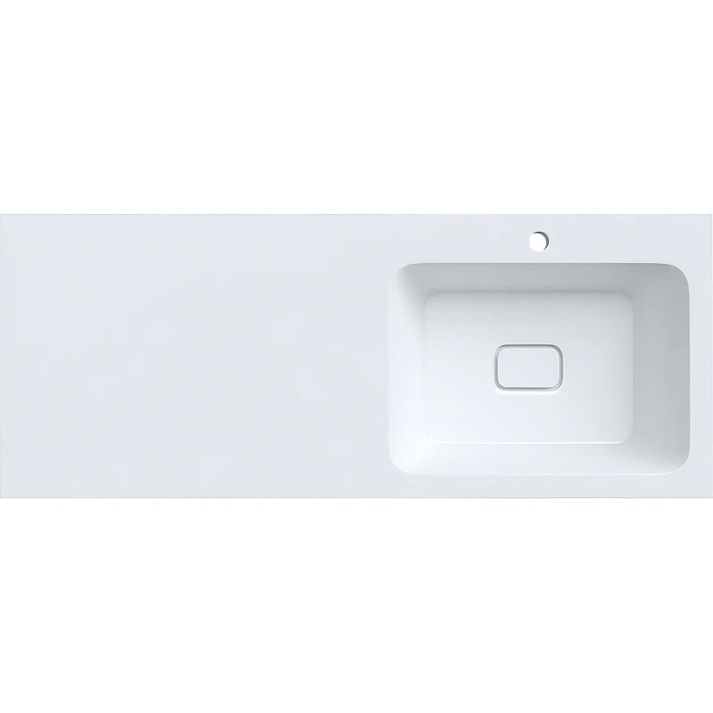 Раковина Iddis Optima Home 120 R 480120Ri28 с местом под стиральную машину Белая искусственный камень (литьевой мрамор) с местом под стиральную машину, полувстраиваемая