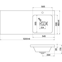 Раковина Iddis Optima Home 120 R 480120Ri28 с местом под стиральную машину Белая искусственный камень (литьевой мрамор) с местом под стиральную машину, полувстраиваемая