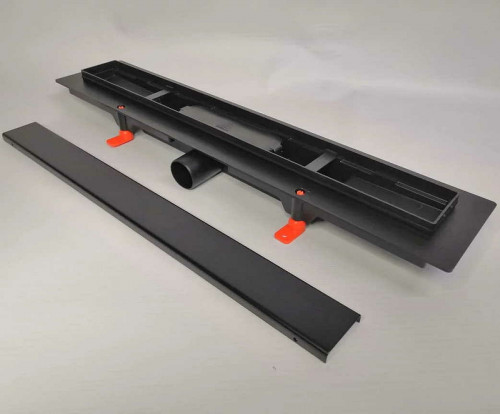 Душевой лоток Veconi Klasik Black 950 V950KB с Черной матовой решеткой / под плитку