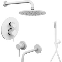 Комплект смесителей Paffoni Light KITLIG018BO006 Белый матовый латунь