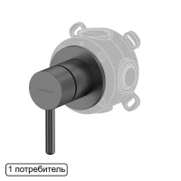Смеситель для душа Whitecross Y gunmetal Y1241GM цвет Оружейная сталь