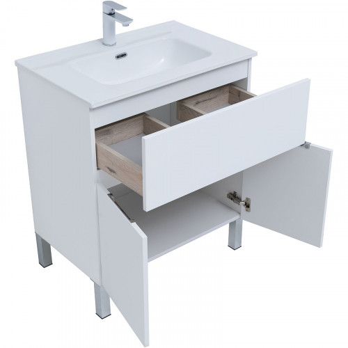 Тумба под раковину Aquanet Алвита New 70 303901 Белая матовая МДФ / ЛДСП