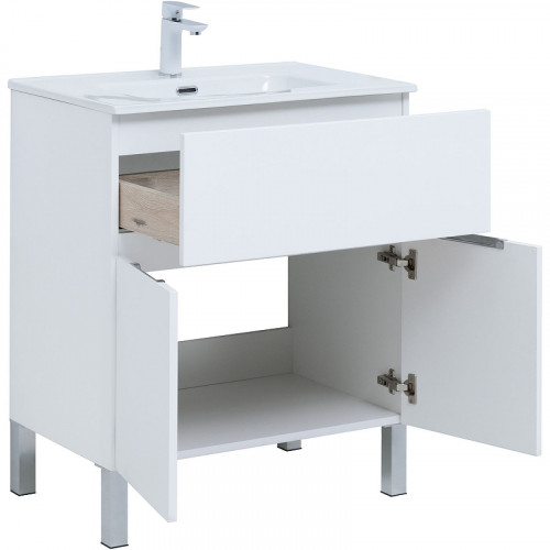 Тумба под раковину Aquanet Алвита New 70 303901 Белая матовая МДФ / ЛДСП