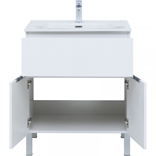 Тумба под раковину Aquanet Алвита New 70 303901 Белая матовая МДФ / ЛДСП