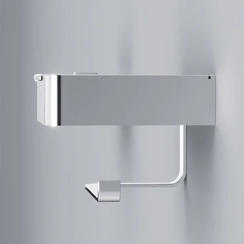Держатель для туалетной бумаги AM.PM Inspire 2.0 A50A341500 с полкой с контейнером Хром