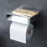 Держатель для туалетной бумаги AM.PM Inspire 2.0 A50A341500 с полкой с контейнером Хром