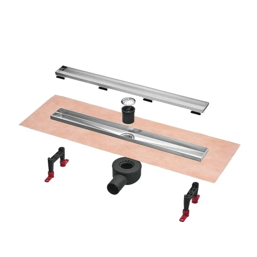 Tece Spring Linus 100 S600900 с решеткой цвет Хром / под плитку