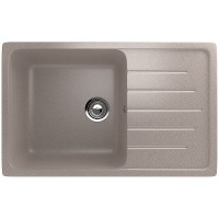 Кухонная мойка Ulgran Classic U-400-302 Песочная искусственный камень (литьевой мрамор) встраиваемый