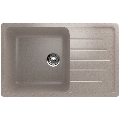 Кухонная мойка Ulgran Classic U-400-302 Песочная искусственный камень (литьевой мрамор) встраиваемый