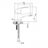 Смеситель для раковины WesnaArt Listok LIS01-210 Хром