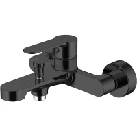 Смеситель для ванны Aquanet Passion AF300-20B 243295 Черный латунь на стену