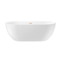 Акриловая ванна Wellsee Chic Riviera 179х85 236803004 цвет Белый глянцевый Золото