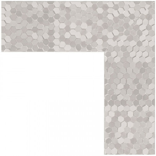 Зеркало Evoform Definite 96х76 BY 3275 в багетной раме - Соты алюминий 70 мм стекло