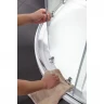 Душевой уголок Black&White Stellar Wind S102 80х80 1028080 профиль Серебристый хром стекло прозрачное