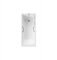 Чугунная ванна Vinsent Veron Devon 180x70 VDV1807045H/E60327CH цвет Белый с хромированнами ручками