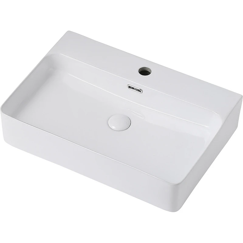 Раковина Abber Rechteck 61 AC2201 Белая фаянс накладная