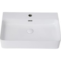 Раковина Abber Rechteck 61 AC2201 Белая фаянс накладная