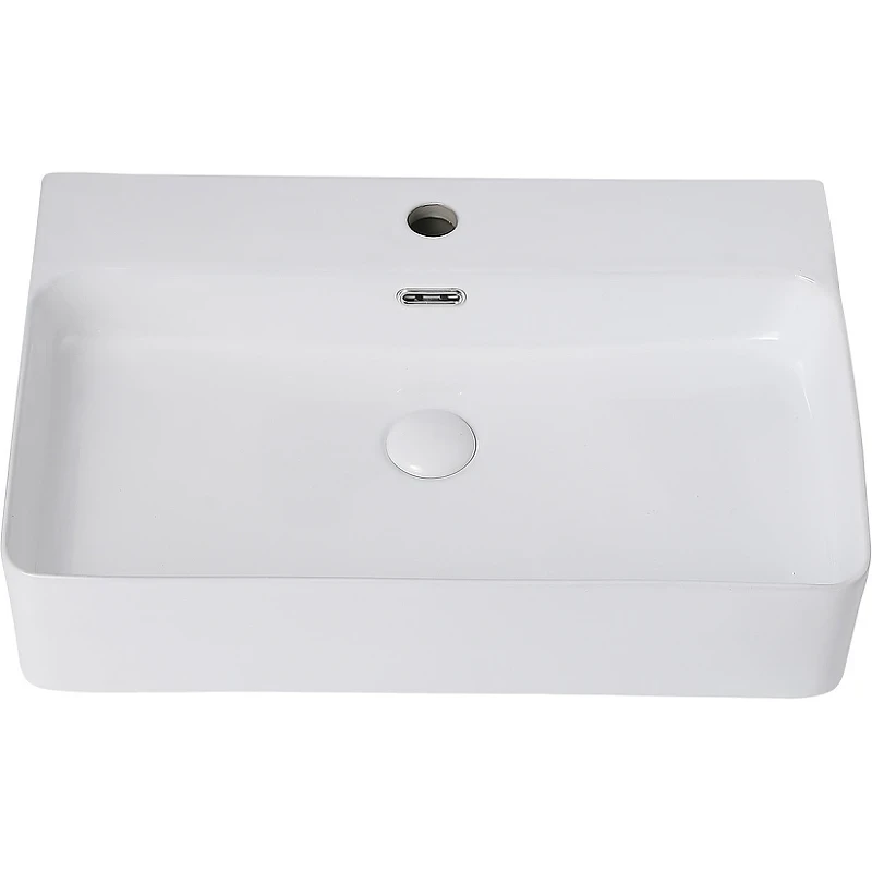 Раковина Abber Rechteck 61 AC2201 Белая фаянс накладная