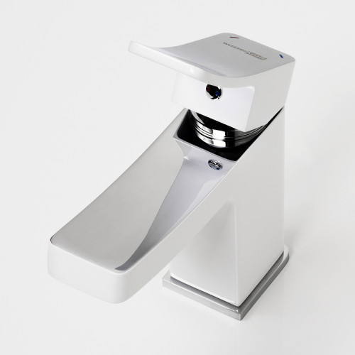 Смеситель для раковины WasserKRAFT Aller 1063W Белый Хром латунь