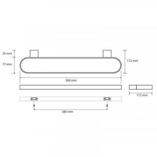 Полотенцедержатель Bemeta Organic Black 167104400 Черный матовый