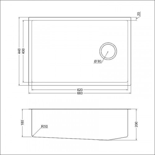 Кухонная мойка Emar PVD 66 EMB-660(UN) PVD цвет Dark