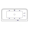 Акриловая ванна Excellent Arana 180x85 WAEX.ARA18.LINE.BR с гидромассажем