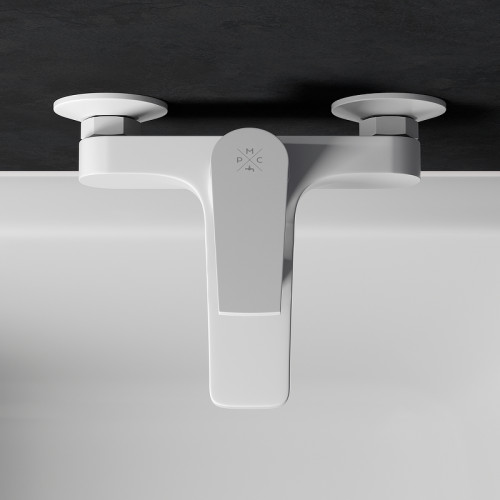 Смеситель для ванны Ростовская Мануфактура Сантехники PL7-009E цвет Белый