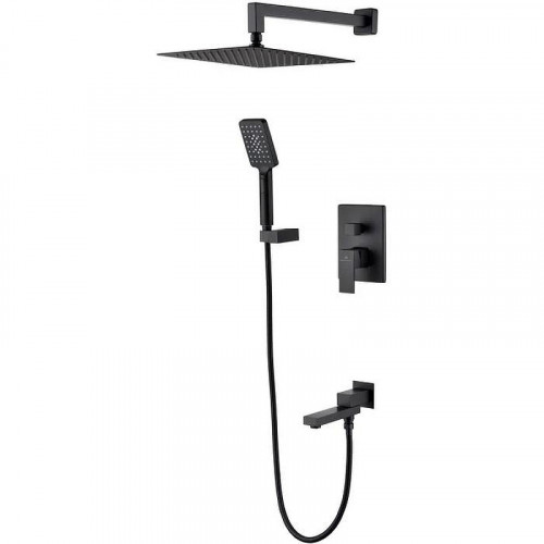 Душевая система Grocenberg GB5008BL Черная матовая