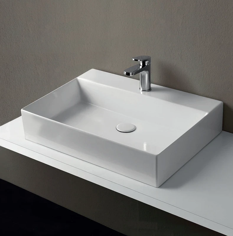 Раковина Azzurra Elegance Squared 60 ELLP060450QMBI/(EQA60M bi)*1 Белая
