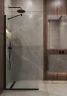 Душевая перегородка Timo TP-890/03C-8 890x1950 T07 в узком профиле Черный стекло прозрачное