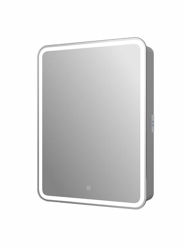 Зеркальный шкаф Art&Max Platino 55 L AM-Pla-550-800-1D-L-DS-F с подсветкой цвет Белый