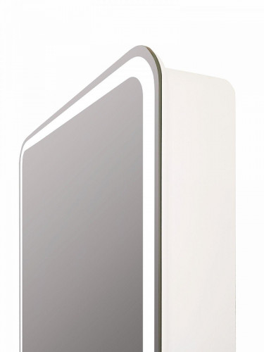 Зеркальный шкаф Art&Max Platino 55 L AM-Pla-550-800-1D-L-DS-F с подсветкой цвет Белый
