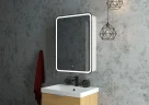 Зеркальный шкаф Art&Max Platino 55 L AM-Pla-550-800-1D-L-DS-F с подсветкой цвет Белый
