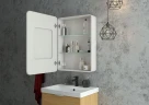 Зеркальный шкаф Art&Max Platino 55 L AM-Pla-550-800-1D-L-DS-F с подсветкой цвет Белый