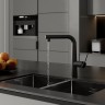 Смеситель для кухни Iddis Pure PURBLPFi05 Черный матовый латунь