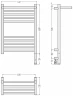 Электрический полотенцесушитель Сунержа Богема 3.1 с 1 полкой 60x40 32-6007-6040 цвет Золотой шёлк