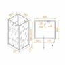 Душевая кабина RGW Andaman AN-207SBr 100х90 411320790-913 без гидромассажа