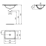Раковина Ideal Standard Connect 50 E505801 цвет Euro White / Евробелый